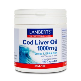 Lamberts Cod Liver Oil 1000mg, 180caps