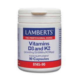 Lamberts Vitamins D3 2000IU & K2, 90caps