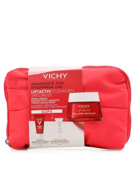 Vichy Promo Liftactiv Collagen Specialist Cream 50ml & Specialist B3 Serum 5ml & Capital Soleil UV-Age Daily Spf50+, 3ml