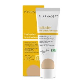 Pharmasept Heliodor Face Tinted Sun Cream SPF30, Αντηλιακό Προσώπου Με Χρώμα 50ml.