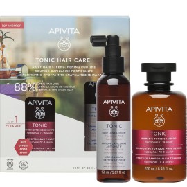 Apivita Promo με Womens Tonic Hair Loss Lotion Κατά της Τριχόπτωσης, 150ml & Δώρο Womens Tonic Shampoo Τονωτικό Σαμπουάν για Γυναίκες, 250ml, 1σετ