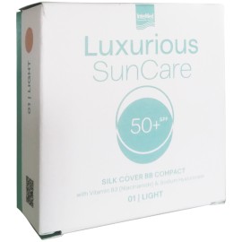 Intermed SunCare Silk Cover BB Compact SPF50+ Light 01 Πούδρα Υψηλής Αντηλιακής Προστασίας, 12gr