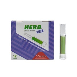 Herb Πίπες Micro Filter Slim Φίλτρο για Slim Τσιγάρα, 12 τεμάχια