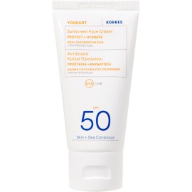 Korres Yoghurt Sunscreen Face Cream SPF50 Αντηλιακή Κρέμα Προσώπου, 50ml