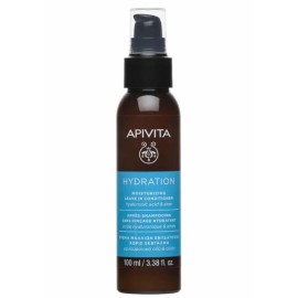 Apivita Hydration Κρέμα Μαλλιών Ενυδάτωσης Χωρίς Ξέβγαλμα, Υαλουρονικό Οξύ & Αλόη, 100ml