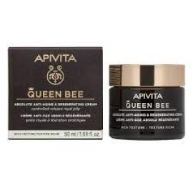 Apivita Queen Bee Absolute Anti- Aging & Regenarating Cream Kρέμα Απόλυτης Αντιγήρανσης & Αναγέννησης Ελαφριάς Υφής, 50ml