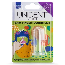 Intermed Unident Kids Baby Finger Toothbrush Βρεφική Οδοντόβουρτσα Δακτύλου, 1τεμ