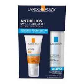 La Roche Posay Promo Anthelios Uvmune 400 Hydrating Cream SPF50+ Αντηλιακή Ενυδατική Κρέμα Προσώπου με Άρωμα, 50ml & Δώρο Eau Thermale Ιαματικό Νερό, 50ml, 1σετ